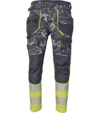 Męskie spodnie robocze HI-VIS SHELDON CAMOU HV DW Cerva