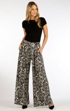 Damskie spodnie z szerokimi nogawkami 5F086 LITEX 