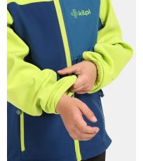 Dziecięca kurtka softshellowa RAVIO-J KILPI Ciemny niebieski