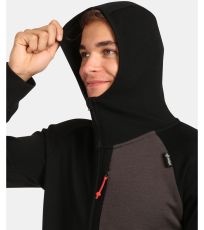 Męski outdoorowy sweter merino MERINI-M KILPI Czarny