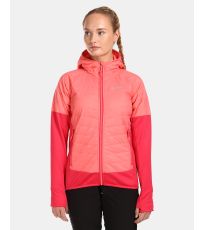 Damska kombinowana ocieplana kurtka- większe rozmiary GARES-W KILPI Różowy