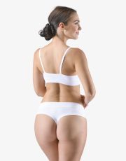 Damskie stringi francuskie 14157P GINA biała marakuja