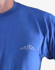 Męska piżama długa 79165P GINA niebieska niezapominajka