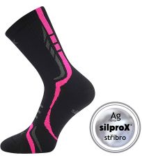 Skarpety sportowe unisex Thorx VoXX® czarny/różowy