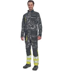 Męska kurtka robocza SHELDON CAMOU Cerva szary kamuflaż