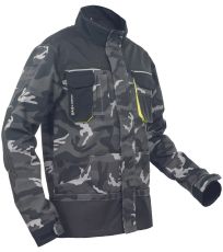 Męska kurtka robocza SHELDON CAMOU Cerva szary kamuflaż