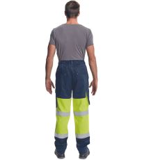 Spodnie multinorm HI-VIS TAP PM HV Cerva żółty/navy
