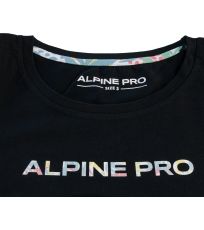 Damski bawełniany t-shirt GABORA ALPINE PRO czarny