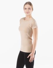 Koszulka damska z krótkim rękawem 08027P GINA beżowy