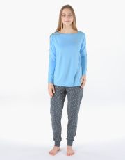 Długa piżama damska 19179P GINA