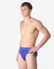 Męskie slipy z szerszym bokiem 71128P GINA niebieski