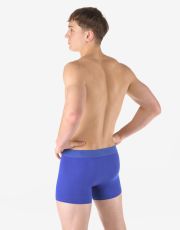 Męskie bokserki z krótkimi nogawkami 73126P GINA niebieski