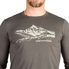 Męski t-shirt z bawełny organicznej DACSO NORTHFINDER ciemnozielony