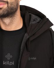 Męski ocieplany płaszcz NELSON-M KILPI Czarny