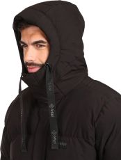 Męski ocieplany płaszcz NELSON-M KILPI Czarny