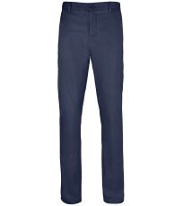 Męskie spodnie satynowe JARED MEN SOĽS ciemnoniebieski