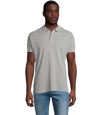 Męska koszula polo PLANET MEN SOĽS Szary melanż