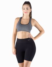 Damskie bokserki z dłuższymi nogawkami 03019P GINA czarny