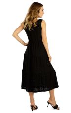 Damska sukienka szerokie ramiączka 5E028 LITEX czarny