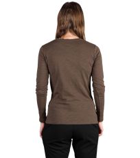 Damski t-shirt z bawełny organicznej CARLEIGH NORTHFINDER brązowy