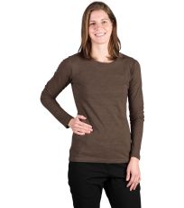 Damski t-shirt z bawełny organicznej CARLEIGH NORTHFINDER brązowy