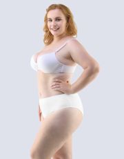 Damskie majtki klasyczne - większe rozmiary 11085P GINA biały