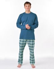 Męska piżama długa 79193P GINA