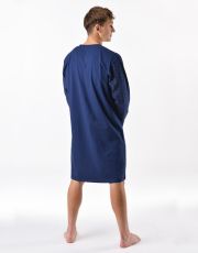 Męska koszula nocna z długim rękawem 79203P GINA Lukrecja-biały