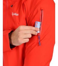 Męska kurtka typu hardshell TRINITY-M KILPI czerwony