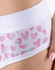 Klasyczne majtki damskie 10294P GINA Biały cukrowy