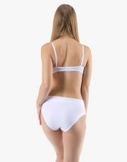 Klasyczne majtki damskie 10294P GINA Biały cukrowy