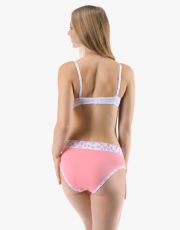 Klasyczne majtki damskie 10295P GINA różowy cukier