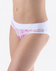 Klasyczne majtki dziewczęce 20029P GINA biały-sacharoza