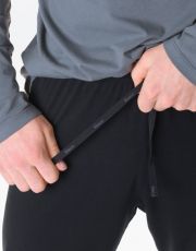 Długa piżama męska 79207P GINA ciemnoszary-czarny