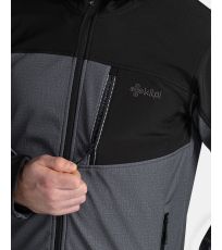 Męska kurtka softshellowa RAVIO-M KILPI Ciemno szary