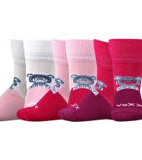 Niemowlęce skarpetki bambusowe - 3 pary Sebík VoXX® mix A - dziewczyna