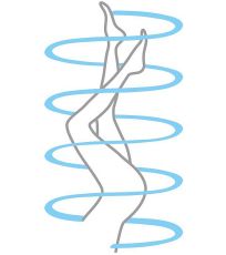 Rajstopy damskie PUSH UP 20 DEN Lady B czarny