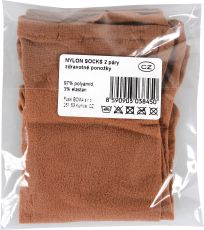 Skarpety nylonowe - 2 pary NYLON 20DEN Lady B opal