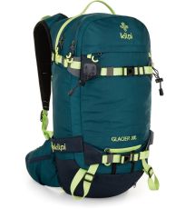 Unisex plecak narciarski 30 l GLACIER-U KILPI Ciemnozielony