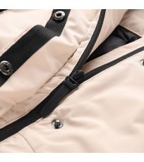 Damski płaszcz zimowy z membraną PTX WUSSA ALPINE PRO beżowy