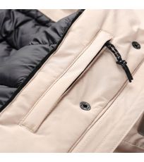 Damski płaszcz zimowy z membraną PTX WUSSA ALPINE PRO beżowy