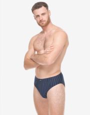 Męskie slipy z szerszym bokiem 71135P GINA Lukrecja-jasnoniebieski