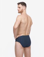 Męskie slipy z szerszym bokiem 71135P GINA Lukrecja-jasnoniebieski