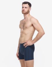 Męskie bokserki z dłuższą nogawką 74178P GINA Lukrecja-jasnoniebieski