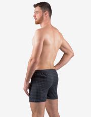 Męskie bokserki luźne 75208P GINA czarno-atlantic