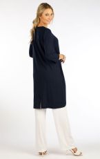 Damska tunika z rękawami 3/4 5F093 LITEX granatowy