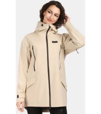 Płaszcz damski outdoorowy AYRA-W KILPI Beżowy