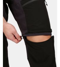 Męskie spodnie outdoorowe z odpinanymi nogawkami HOSIO-M KILPI Czarny