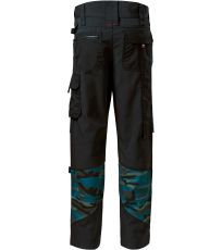 Męskie spodnie robocze Vertex Camo RIMECK camouflage petrol