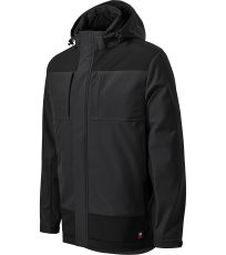 Męska zimowa kurtka softshellowa Vertex RIMECK hebanowy szary